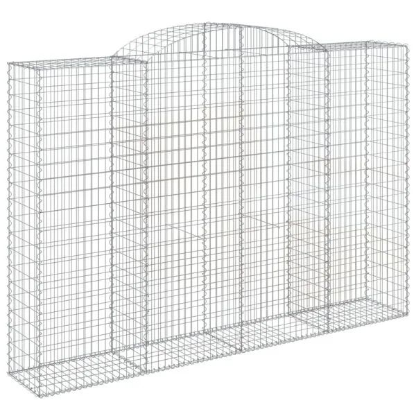 Coșuri gabion arcuite 4 buc. 300x50x200/220 cm, fier galvanizat