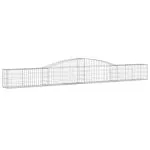 Coșuri gabion arcuite 4 buc, 400x30x40/60 cm, fier galvanizat