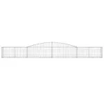 Coșuri gabion arcuite 4 buc, 400x30x40/60 cm, fier galvanizat