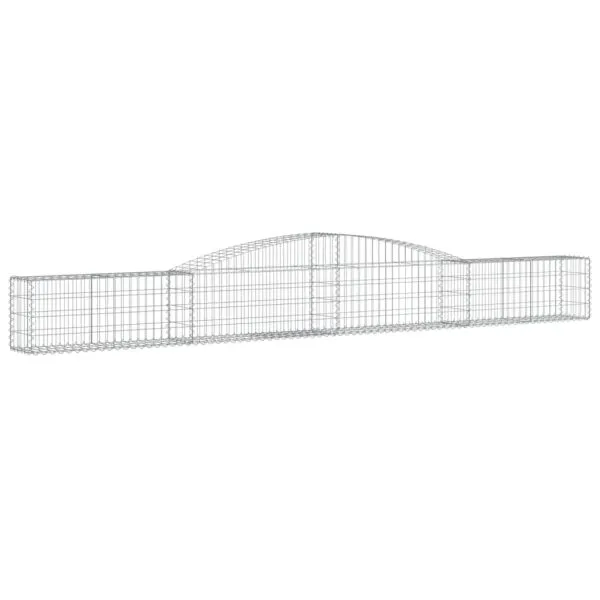 Coșuri gabion arcuite 9 buc, 400x30x40/60 cm, fier galvanizat