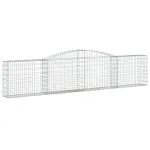 Coșuri gabion arcuite 6 buc, 400x30x80/100 cm, fier galvanizat