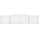 Coșuri gabion arcuite 6 buc, 400x30x80/100 cm, fier galvanizat