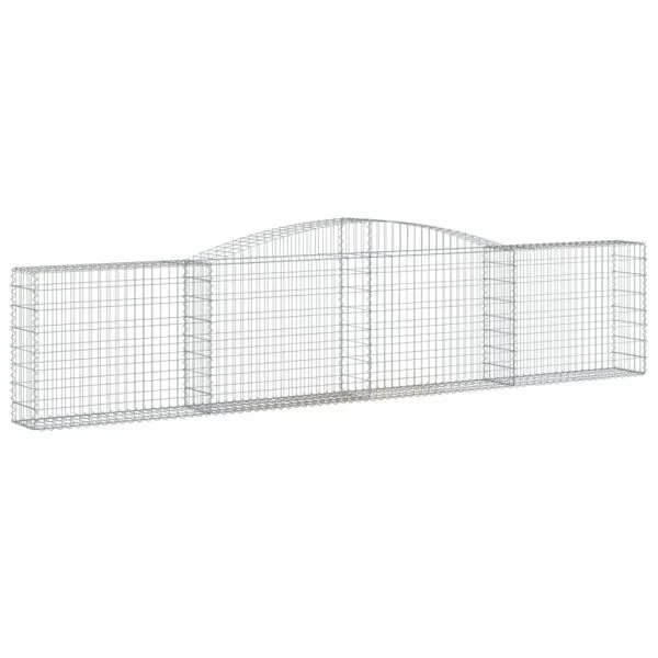 Coșuri gabion arcuite 9 buc, 400x30x80/100 cm, fier galvanizat