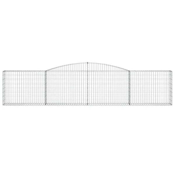 Coșuri gabion arcuite 9 buc, 400x30x80/100 cm, fier galvanizat