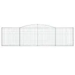 Coșuri gabion arcuite 5 buc, 400x30x100/120 cm fier galvanizat