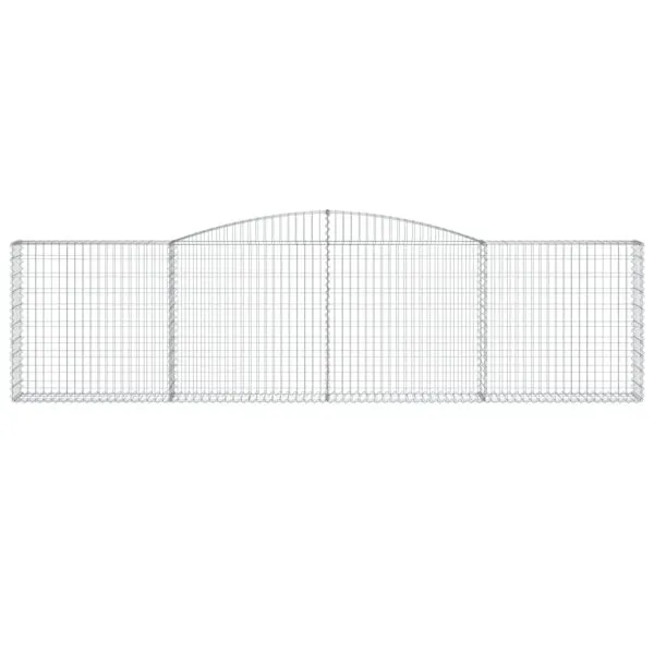 Coșuri gabion arcuite 20 buc, 400x30x100/120 cm fier galvanizat