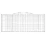Coșuri gabion arcuite 3 buc. 400x30x160/180 cm fier galvanizat
