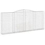 Coșuri gabion arcuite 9 buc. 400x30x160/180 cm fier galvanizat