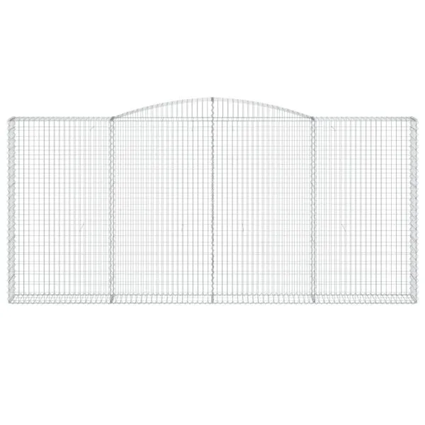 Coșuri gabion arcuite 9 buc, 400x30x180/200 cm, fier galvanizat