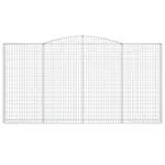 Coșuri gabion arcuite 4 buc. 400x30x200/220 cm fier galvanizat