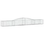 Coșuri gabion arcuite 10 buc, 400x50x40/60 cm, fier galvanizat
