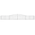 Coșuri gabion arcuite 20 buc, 400x50x40/60 cm, fier galvanizat
