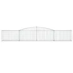 Coșuri gabion arcuite 5 buc, 400x50x60/80 cm, fier galvanizat