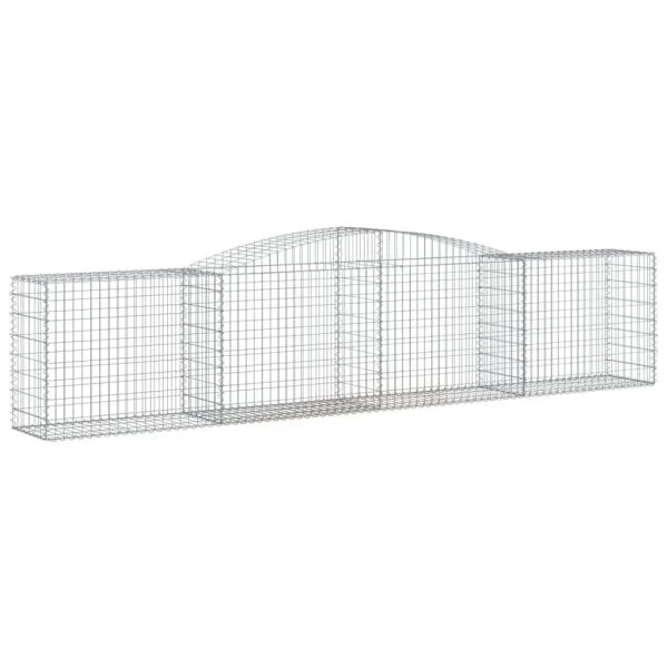 Coșuri gabion arcuite 5 buc, 400x50x80/100 cm, fier galvanizat