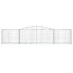 Coșuri gabion arcuite 5 buc, 400x50x80/100 cm, fier galvanizat
