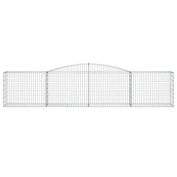 Coșuri gabion arcuite 9 buc, 400x50x80/100 cm, fier galvanizat