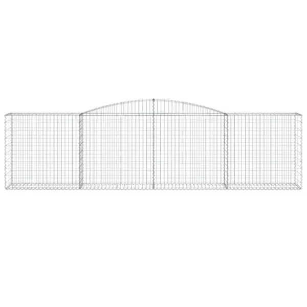 Coșuri gabion arcuite 5 buc, 400x50x100/120 cm fier galvanizat