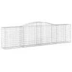Coșuri gabion arcuite 15 buc, 400x50x100/120 cm fier galvanizat