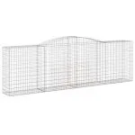 Coșuri gabion arcuite 6 buc, 400x50x120/140 cm, fier galvanizat