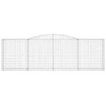 Coșuri gabion arcuite 6 buc, 400x50x120/140 cm, fier galvanizat