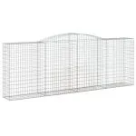 Coșuri gabion arcuite 6 buc, 400x50x140/160 cm, fier galvanizat