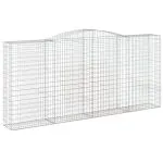 Coșuri gabion arcuite 5 buc, 400x50x180/200 cm, fier galvanizat