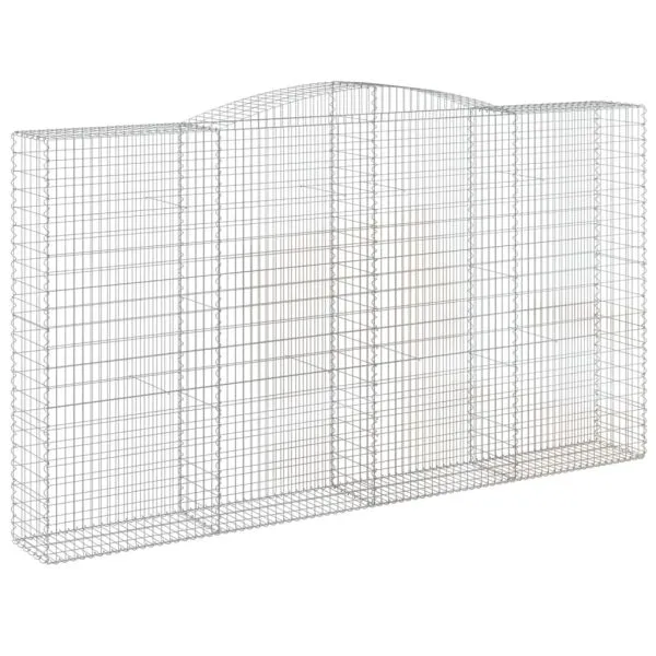 Coșuri gabion arcuite, 7 buc, 400x50x220/240cm, fier galvanizat