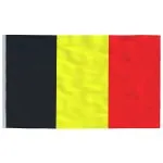 Steag Belgia și stâlp din aluminiu, 6,23 m