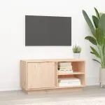 Comodă TV, 80x35x40,5 cm, lemn masiv de pin