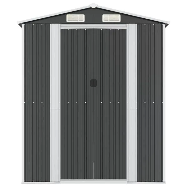 Șopron de grădină, antracit, 192x523x223 cm, oțel galvanizat