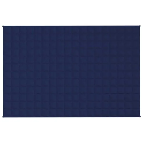 Pătură cu greutăți, albastru, 120×180 cm, 5 kg, material textil