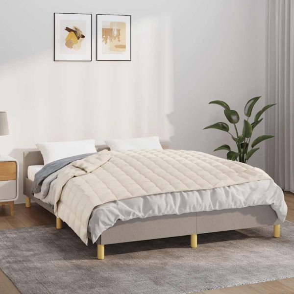 Pătură cu greutăți, crem deschis, 150×200 cm, 11 kg, textil