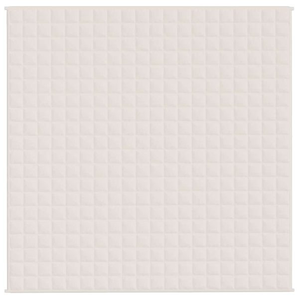 Pătură cu greutăți, crem deschis, 200×200 cm, 9 kg, textil