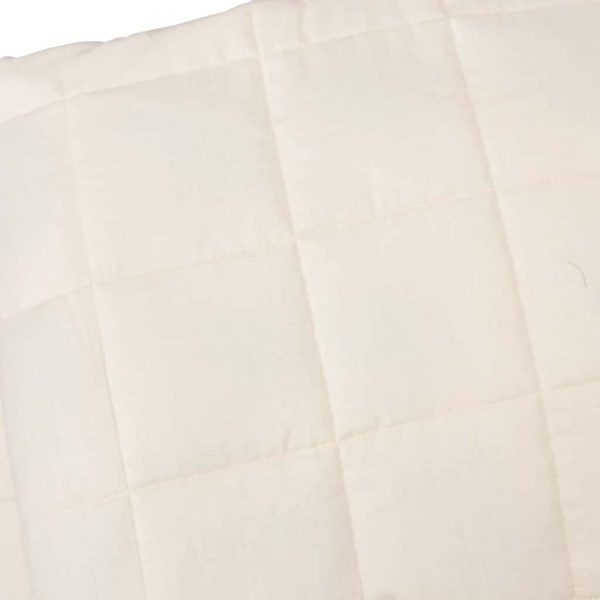 Pătură cu greutăți, crem deschis, 200×200 cm, 9 kg, textil