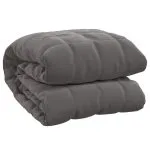 Pătură cu greutăți, gri, 155×220 cm, 7 kg, material textil