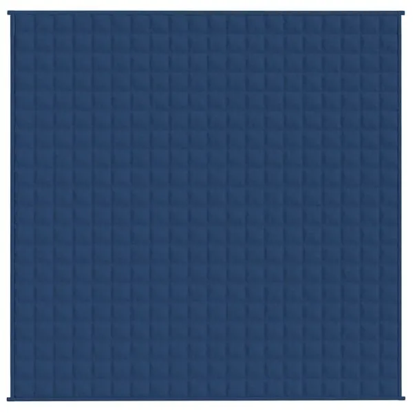Pătură cu greutăți, albastru, 200×200 cm, 9 kg, material textil