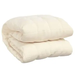 Pătură cu greutăți, crem deschis, 220×235 cm, 11 kg, textil