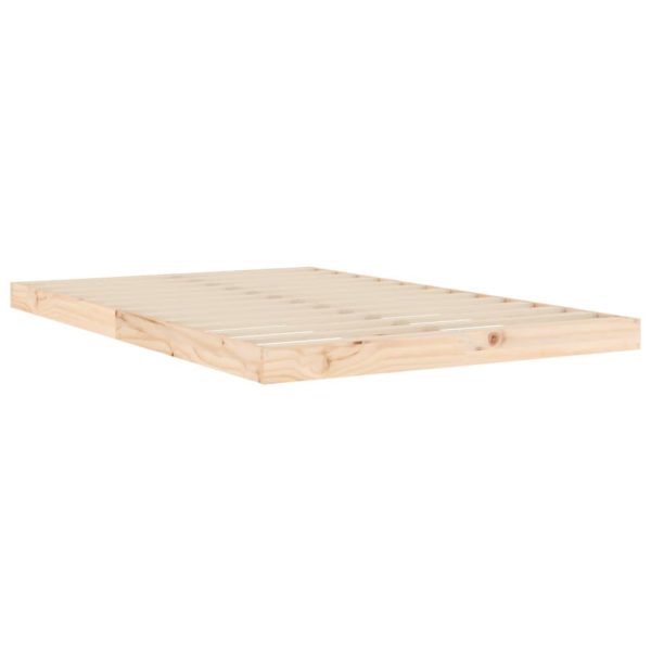 Cadru de pat 120×190 cm, mic, dublu, lemn masiv de pin