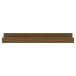 Rafturi de perete 2 buc. maro miere 80x12x9 cm lemn masiv pin