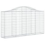 Coș gabion arcuit 200x30x100/120 cm fier galvanizat