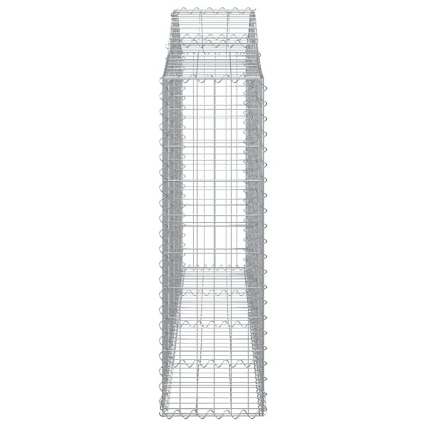 Coș gabion arcuit 200x30x100/120 cm fier galvanizat