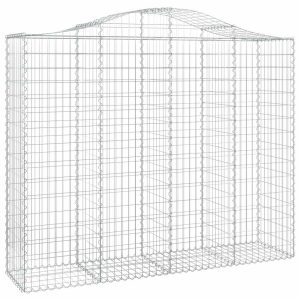 Coș gabion arcuit, 200x50x160/180 cm, fier galvanizat