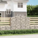 Coș gabion arcuit, 200x50x160/180 cm, fier galvanizat