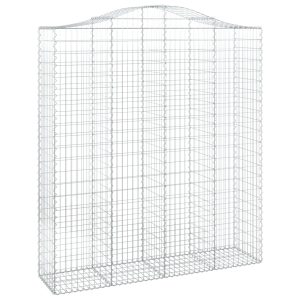 Coș gabion arcuit, 200x50x220/240 cm, fier galvanizat