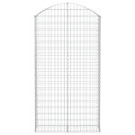 Coș gabion arcuit, 100x30x180/200 cm, fier galvanizat