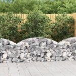 Coș gabion arcuit, 150x30x60/80 cm, fier galvanizat