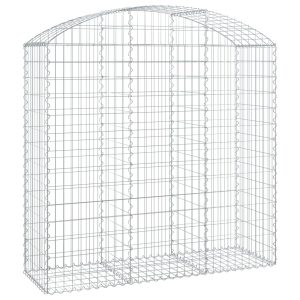 Coș gabion arcuit, 150x50x140/160 cm, fier galvanizat