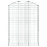 Coș gabion arcuit, 150x50x200/220 cm, fier galvanizat