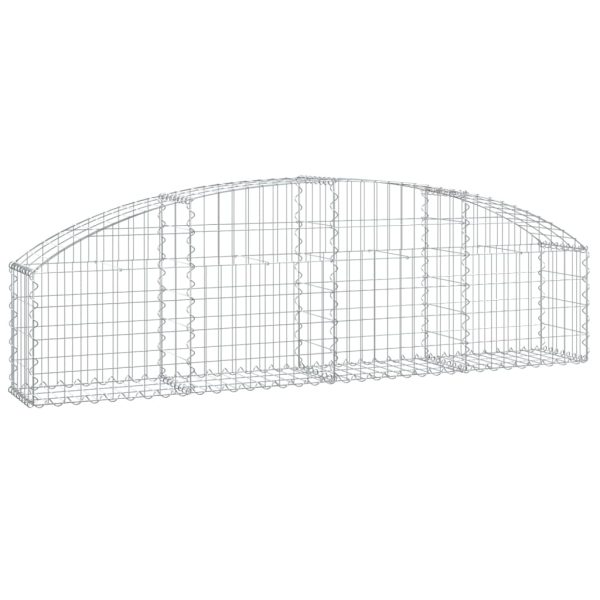 Coș gabion arcuit, 200x30x40/60 cm, fier galvanizat