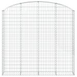 Coș gabion arcuit, 200x30x180/200cm, fier galvanizat